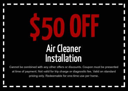 Discount on Air Cleaner Installation