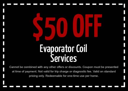 Discount on Evaporator Coil Services